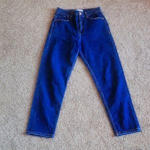 ZARA Dark Wash High Waisted Jeans Size 27